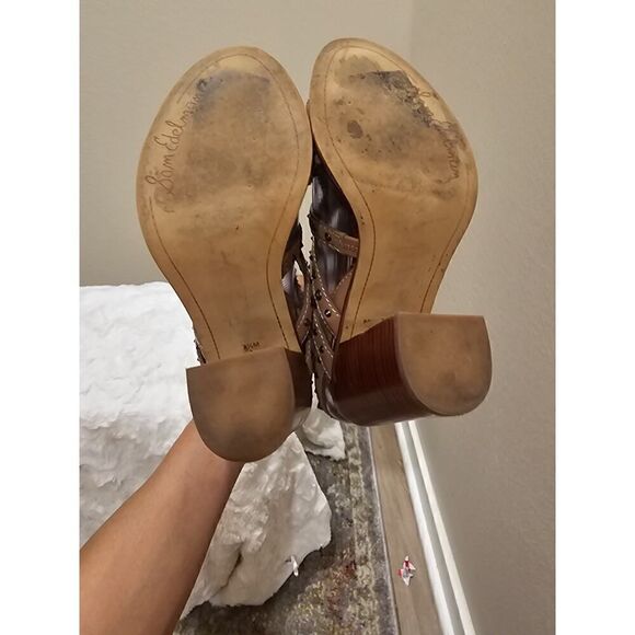 Sam Edelman Stacked Heel Studded Sandals Heels Size 7.5 - Picture 9 of 10